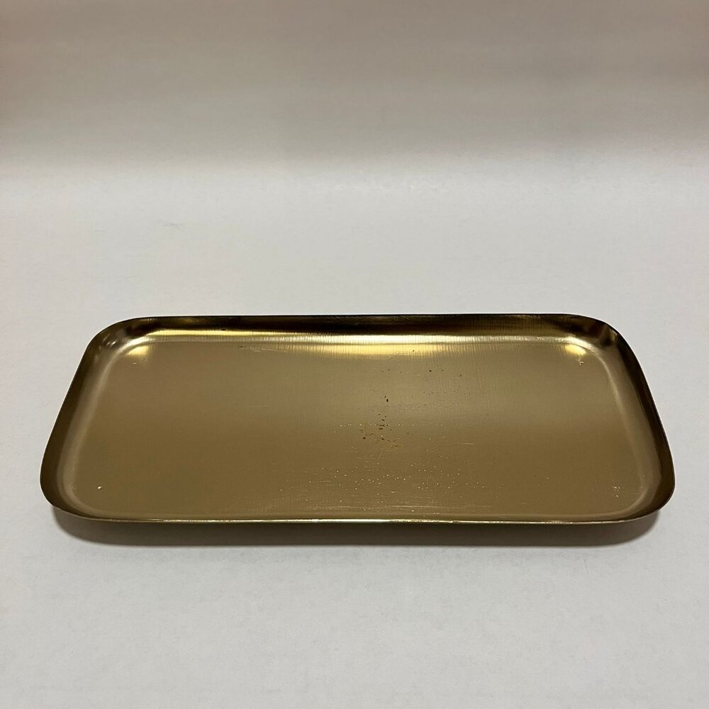 Brass colored rectangle tray